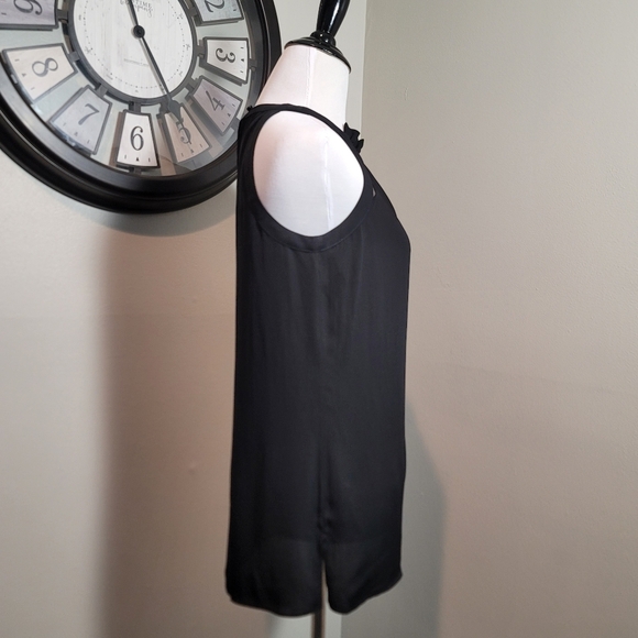 NWOT Etcetera Black Chiffon Sleeveless Blouse SIZE 00 - Picture 3 of 10